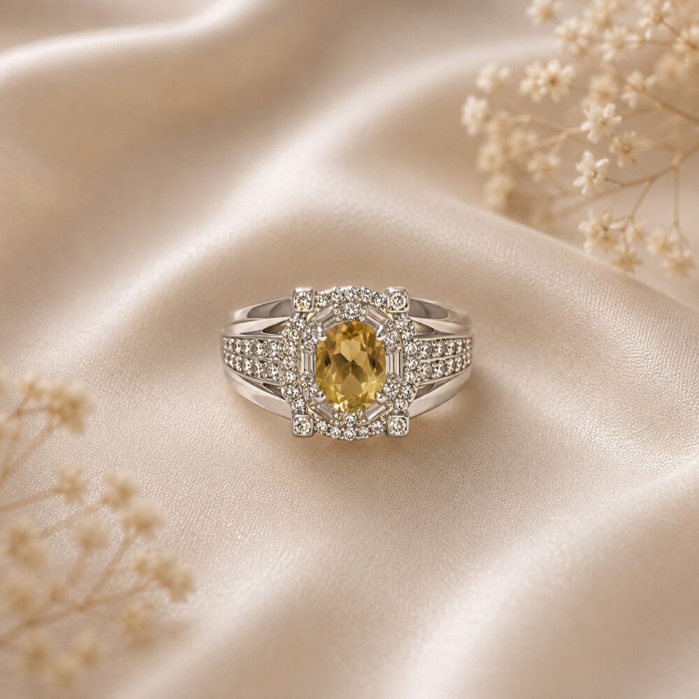 Quartz Citrine Sterling Silver Ring Quartz Citrine Sterling Silver Ring